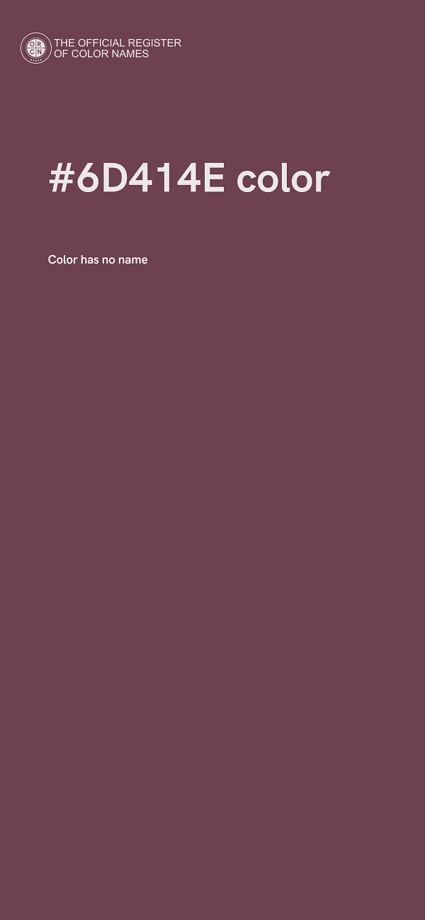 #6D414E color image