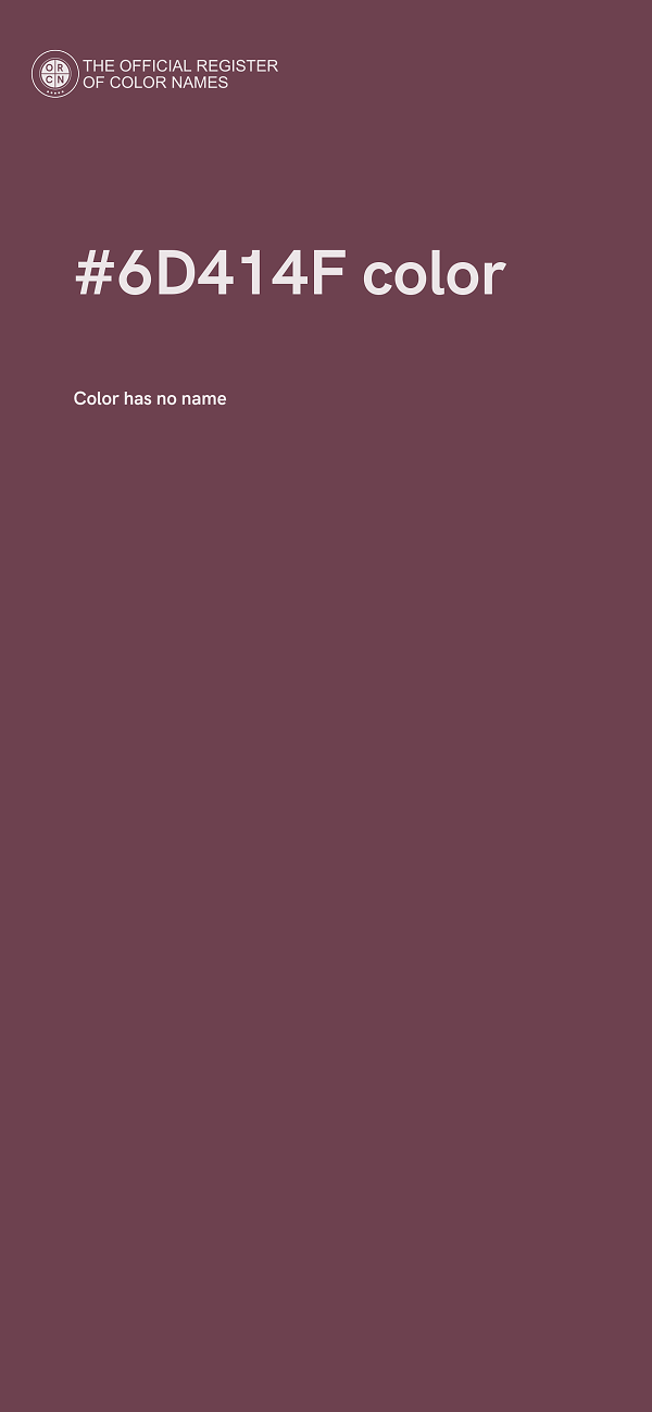 #6D414F color image