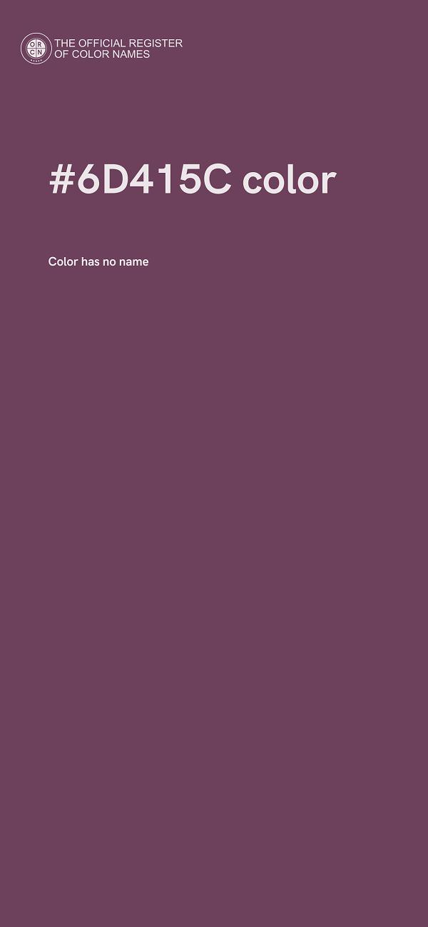 #6D415C color image