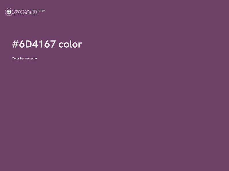 #6D4167 color image