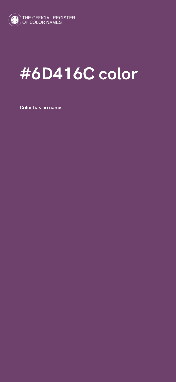 #6D416C color image
