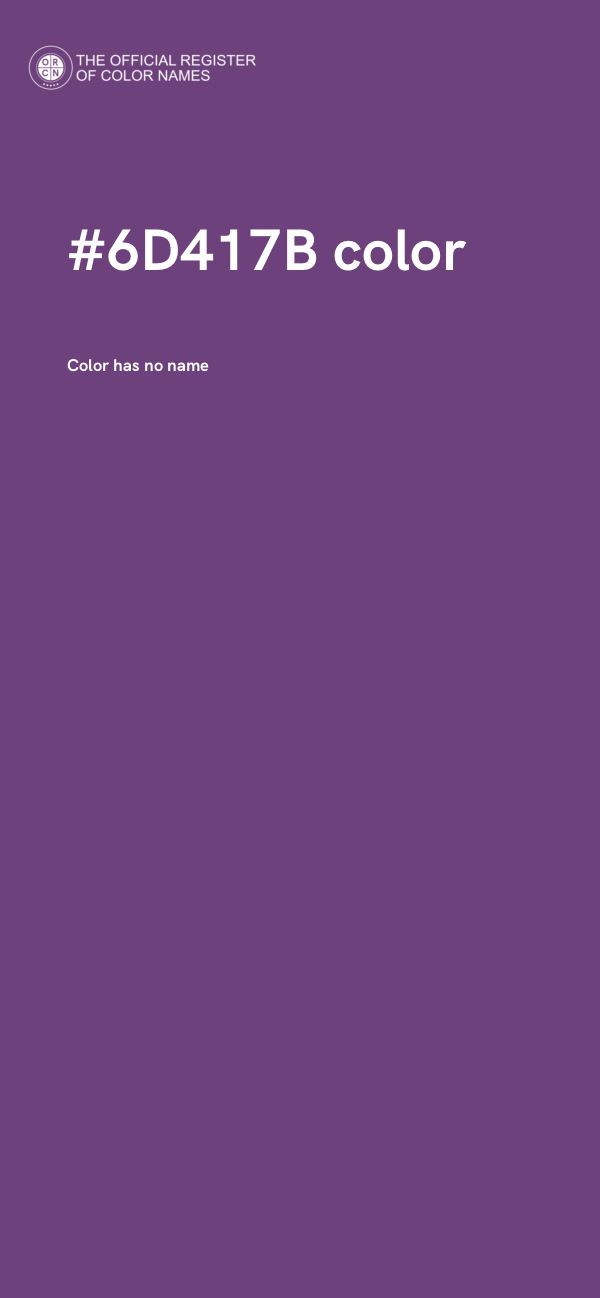 #6D417B color image