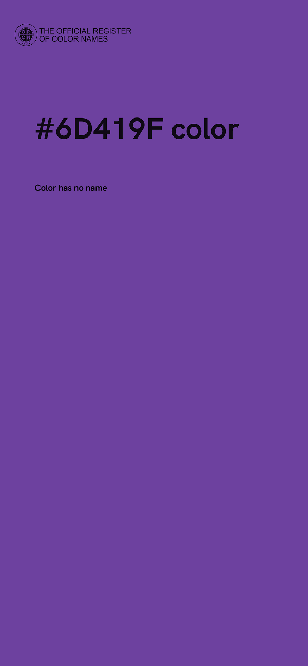 #6D419F color image