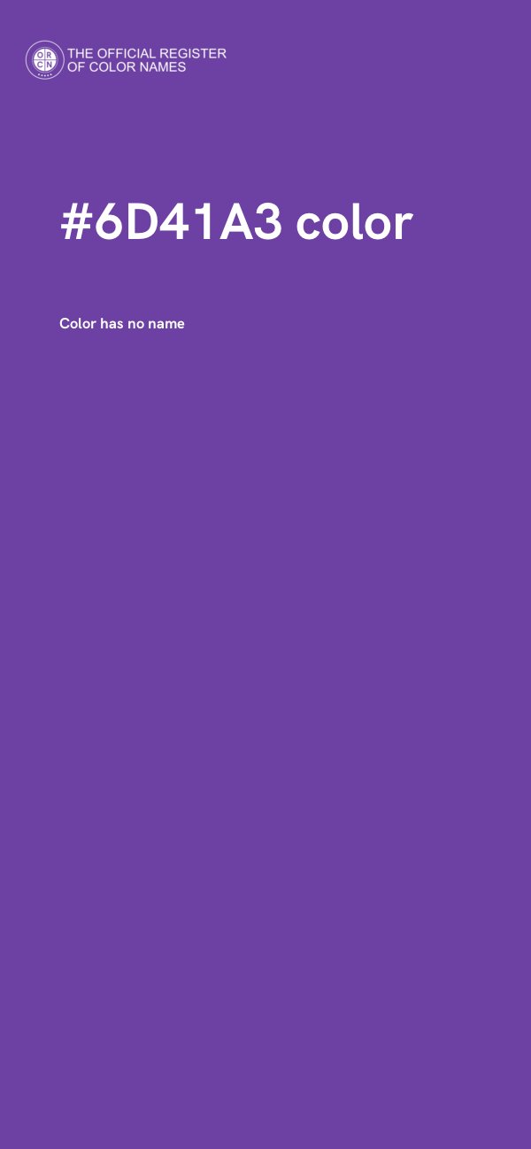 #6D41A3 color image