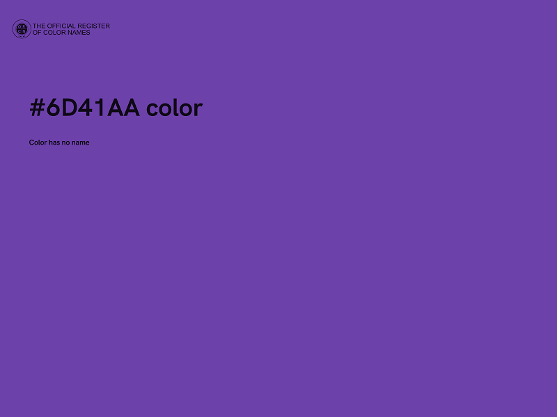 #6D41AA color image