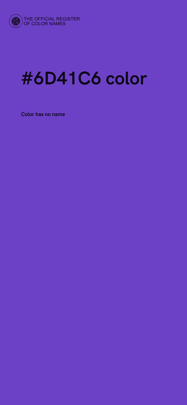 #6D41C6 color image