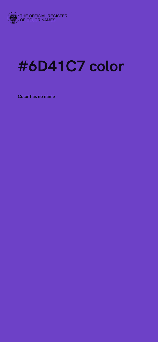 #6D41C7 color image
