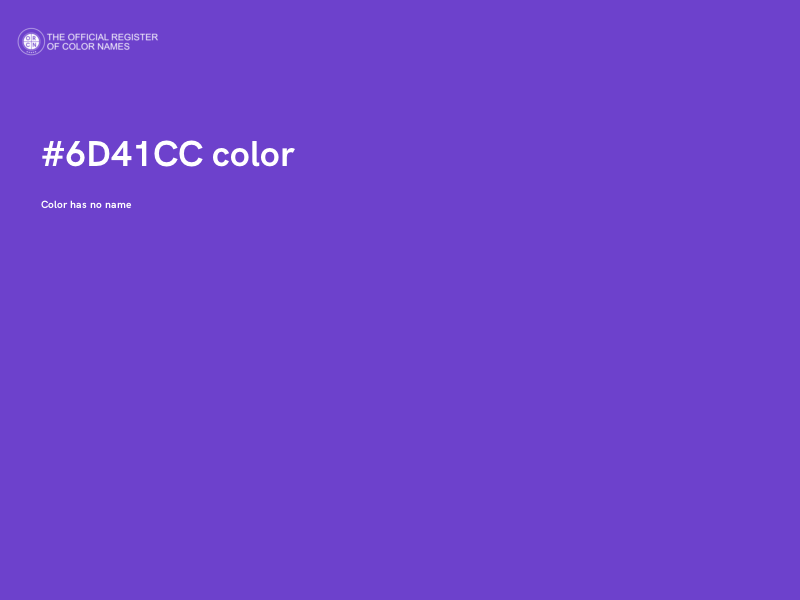#6D41CC color image