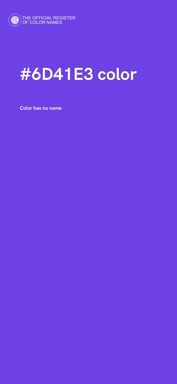 #6D41E3 color image