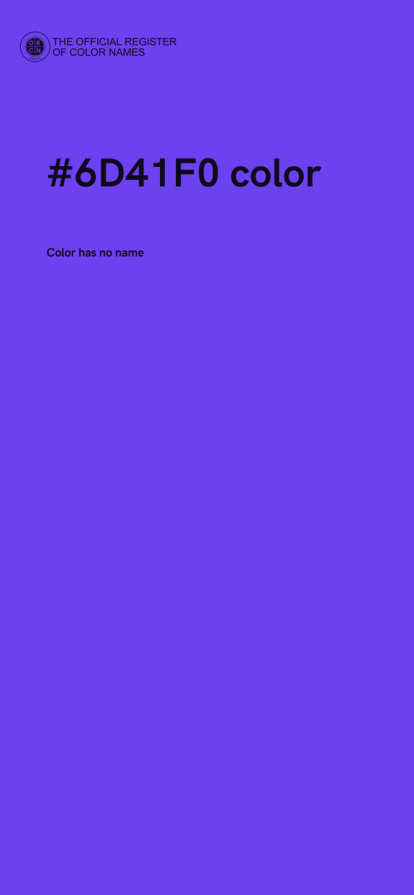 #6D41F0 color image