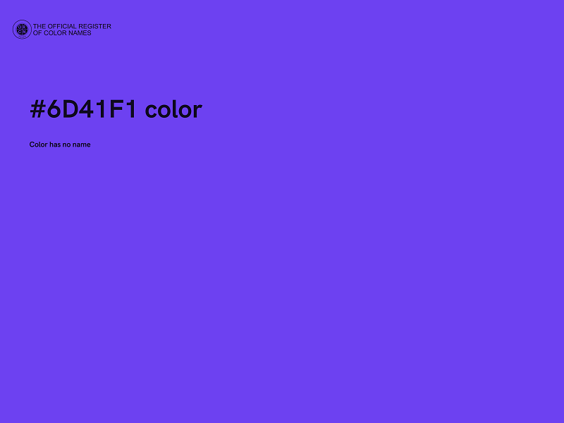 #6D41F1 color image