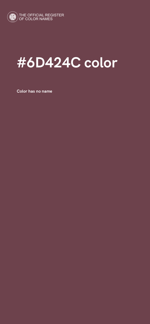 #6D424C color image