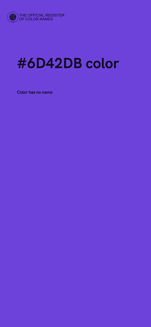 #6D42DB color image