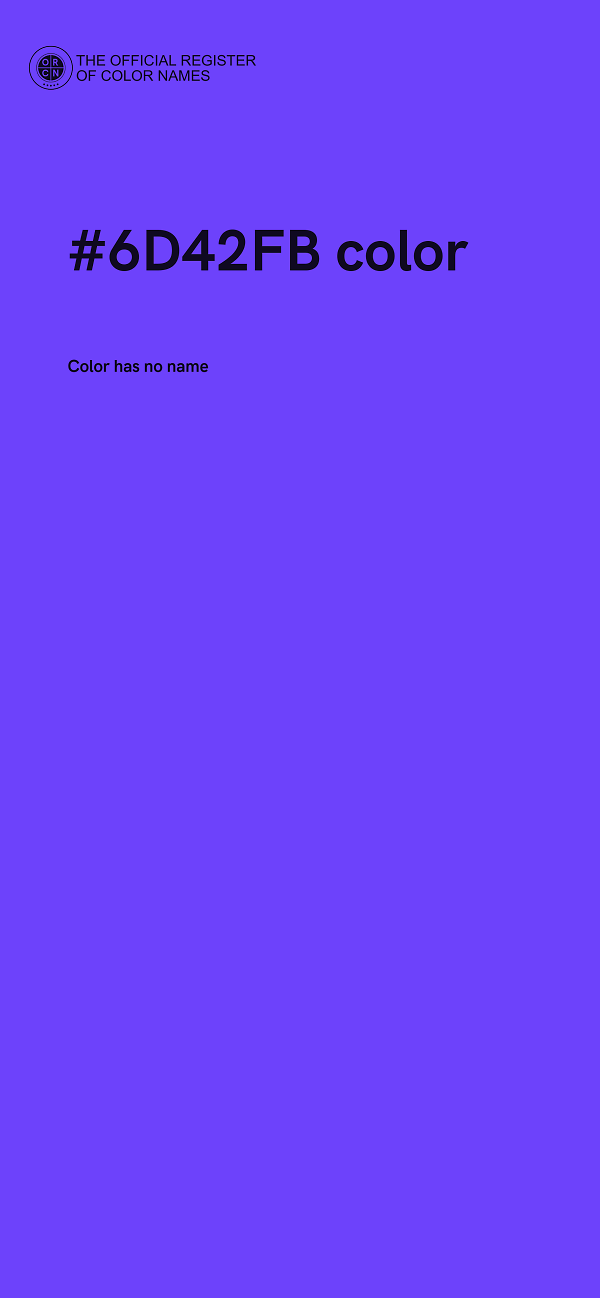 #6D42FB color image