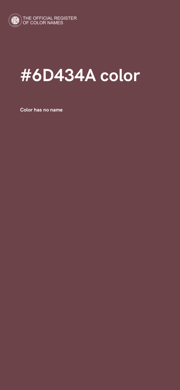 #6D434A color image