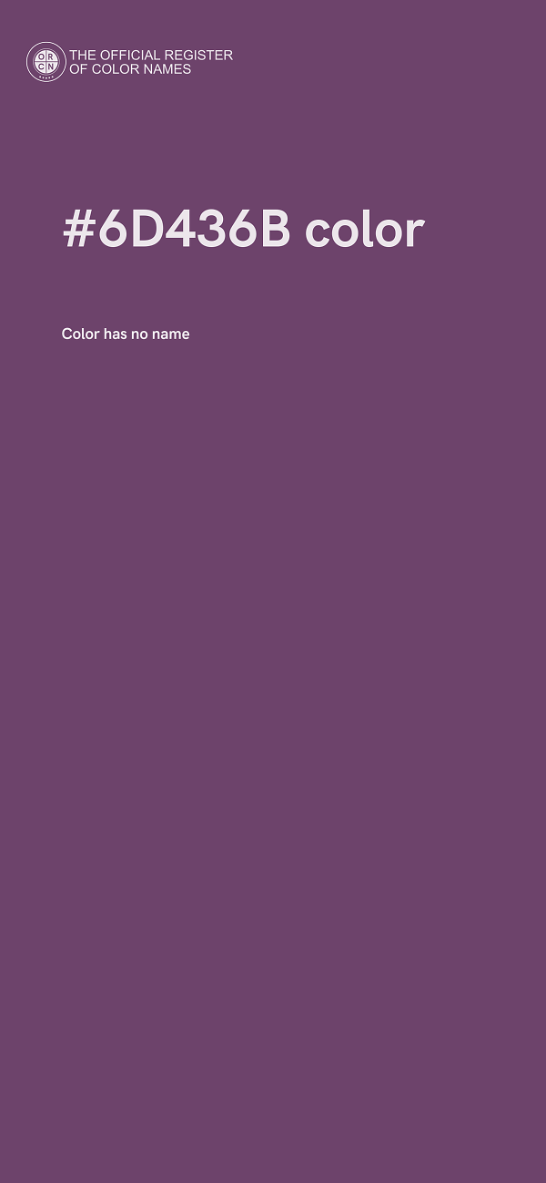 #6D436B color image