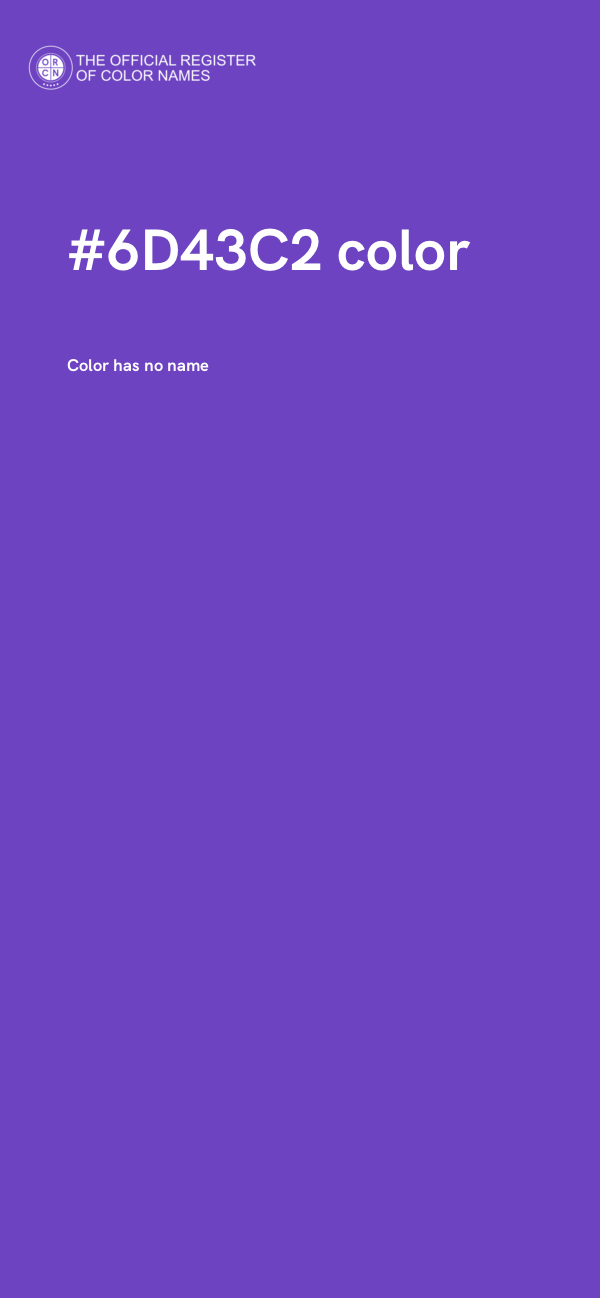 #6D43C2 color image