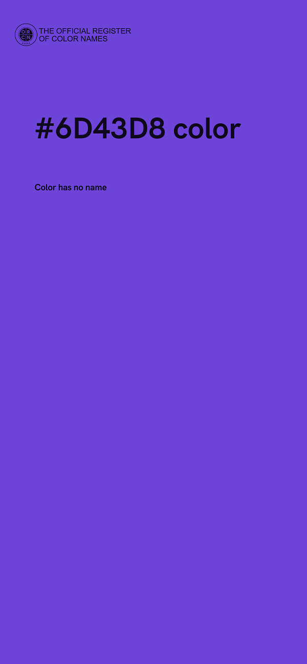#6D43D8 color image
