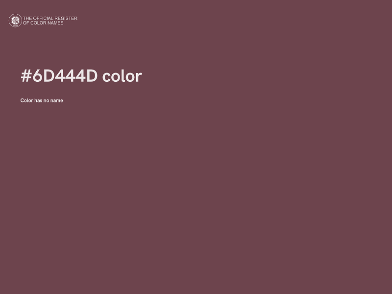 #6D444D color image