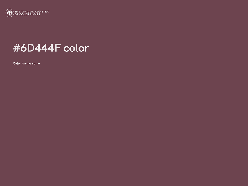 #6D444F color image