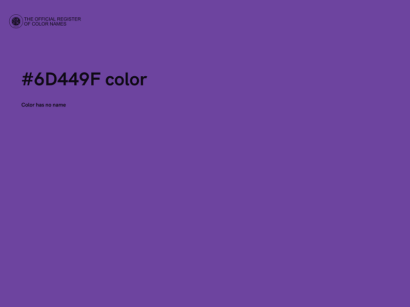 #6D449F color image