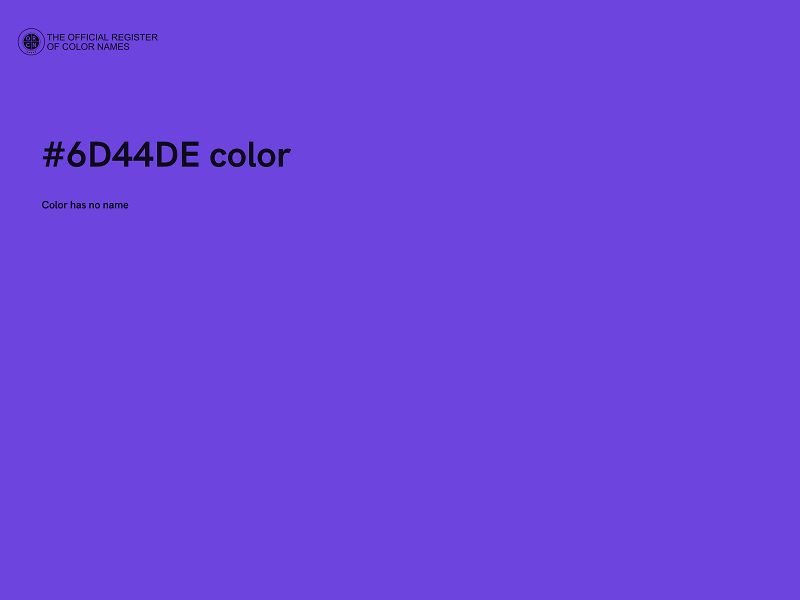 #6D44DE color image