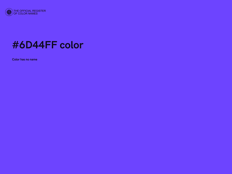 #6D44FF color image