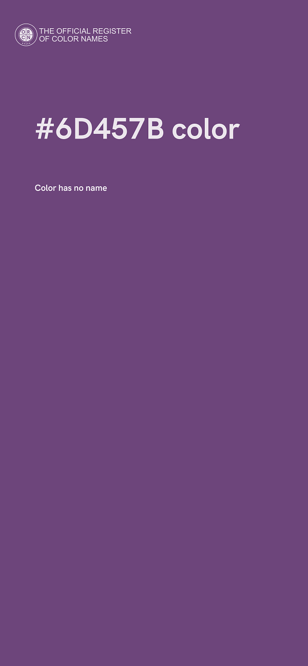 #6D457B color image