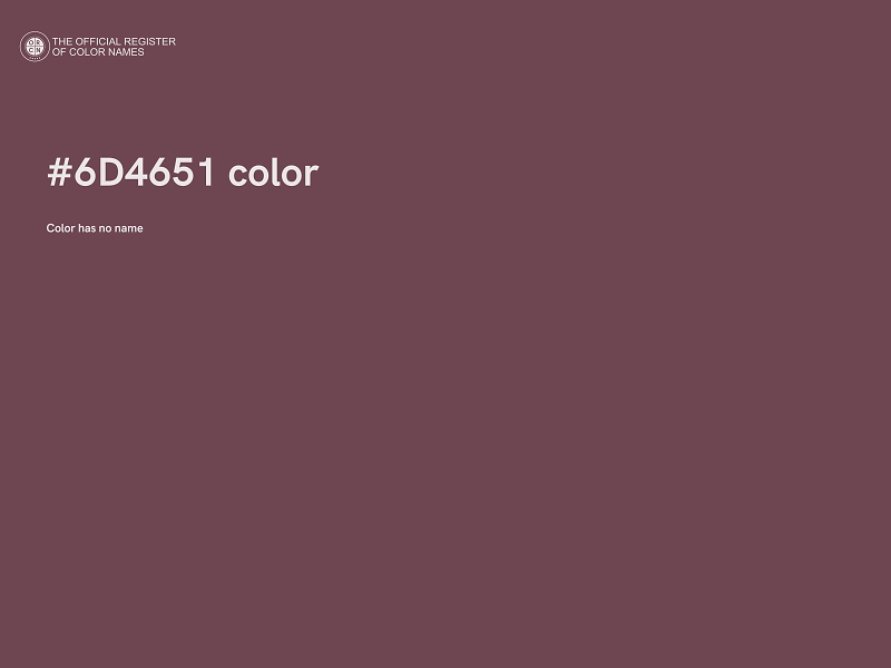 #6D4651 color image