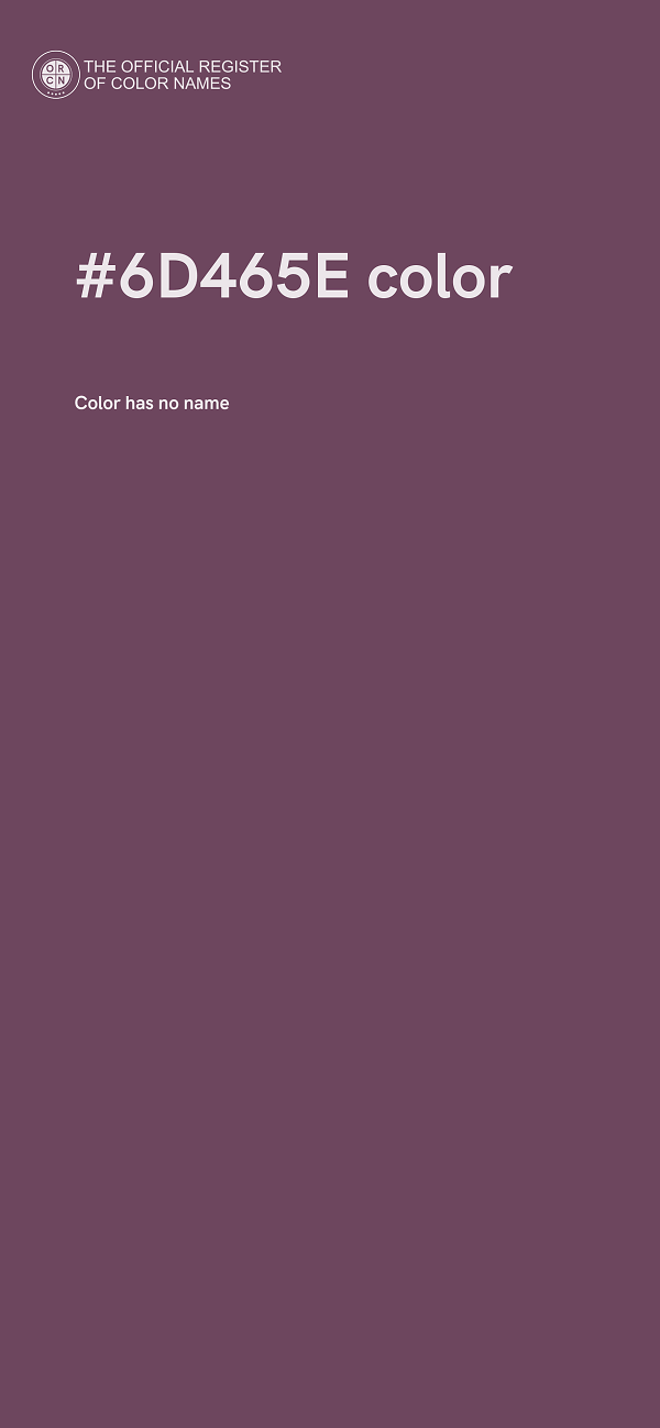 #6D465E color image
