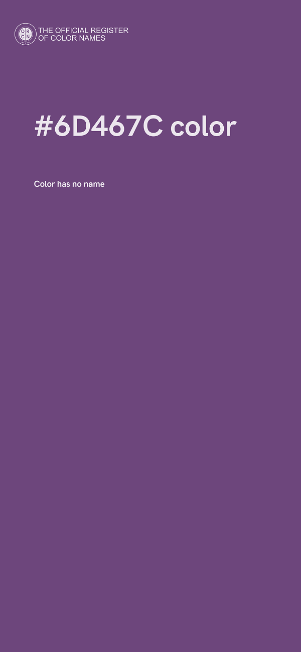 #6D467C color image