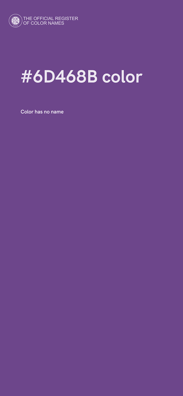 #6D468B color image