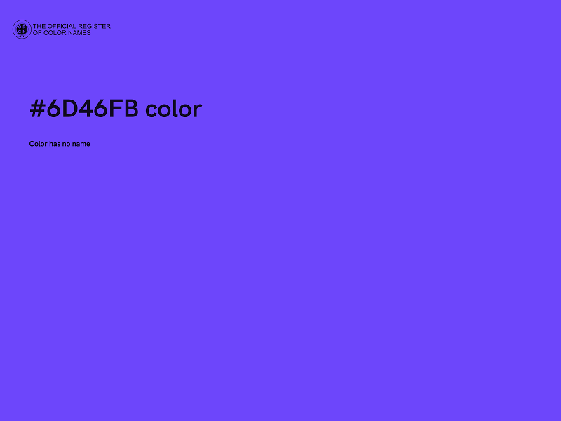 #6D46FB color image