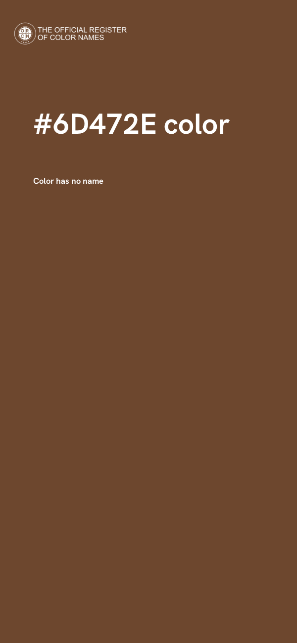 #6D472E color image