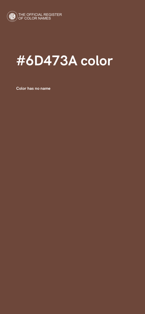 #6D473A color image