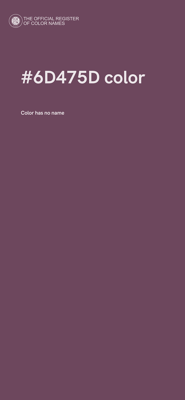 #6D475D color image