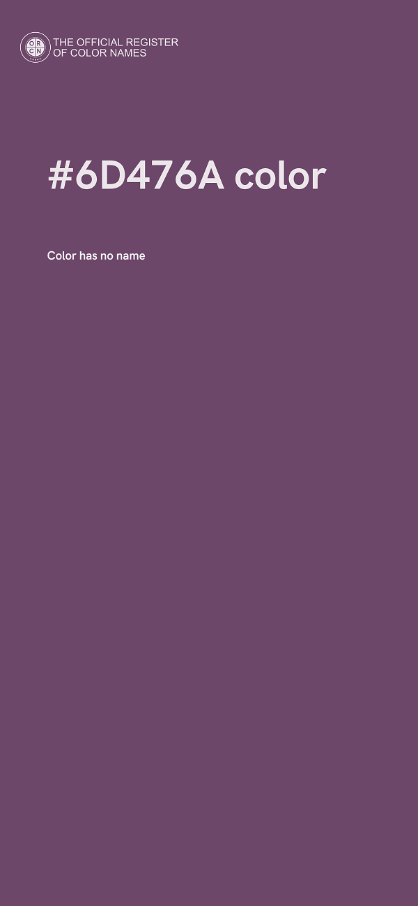 #6D476A color image