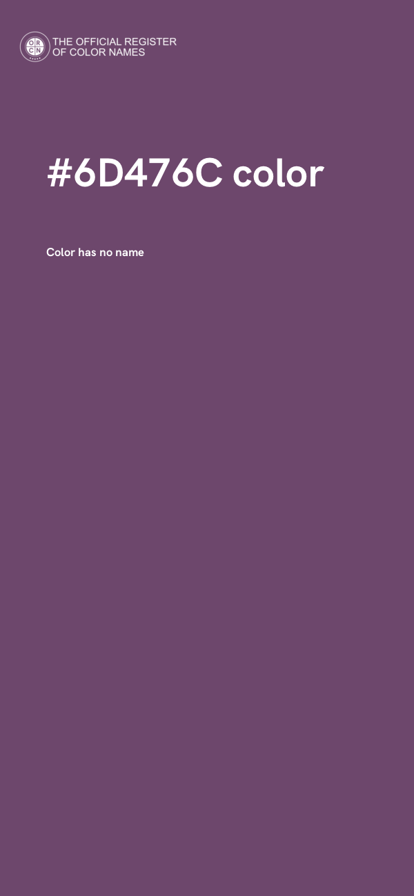 #6D476C color image