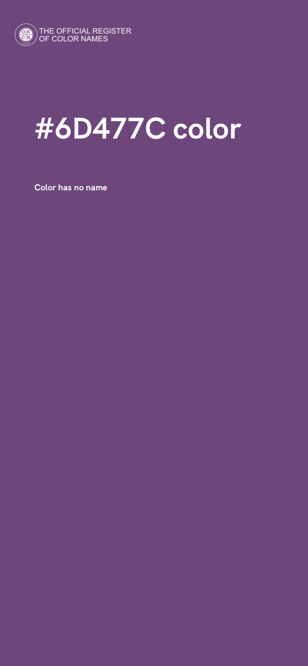 #6D477C color image