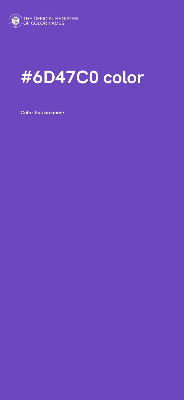 #6D47C0 color image