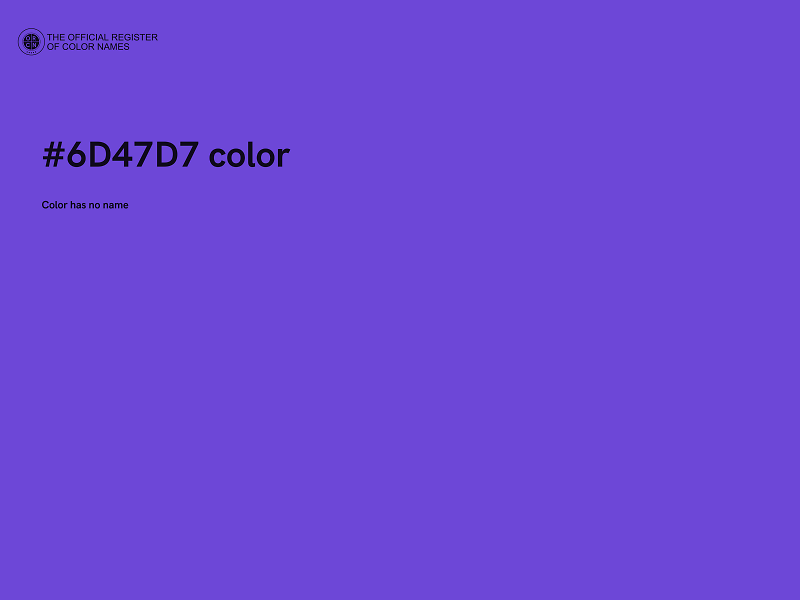 #6D47D7 color image