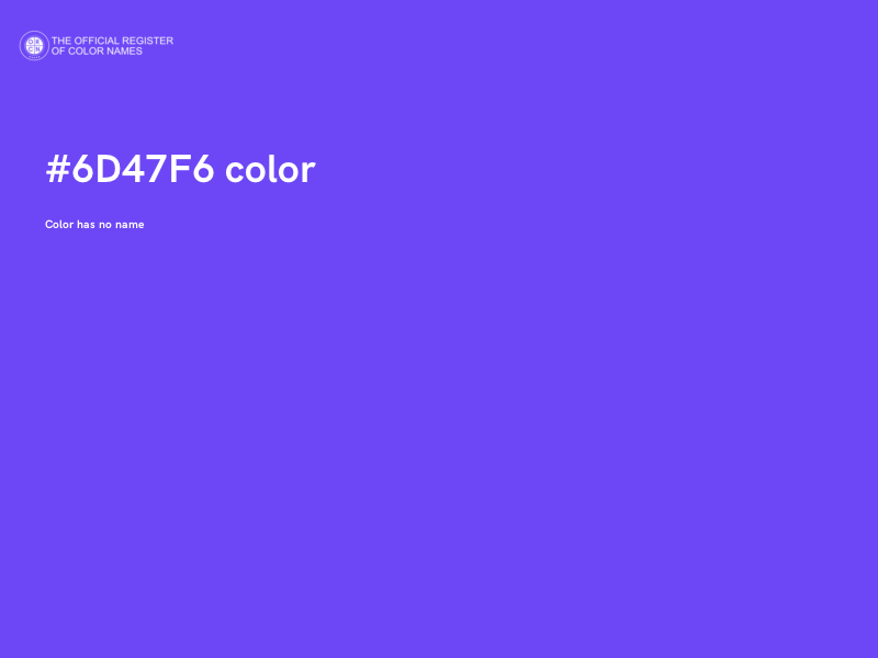 #6D47F6 color image