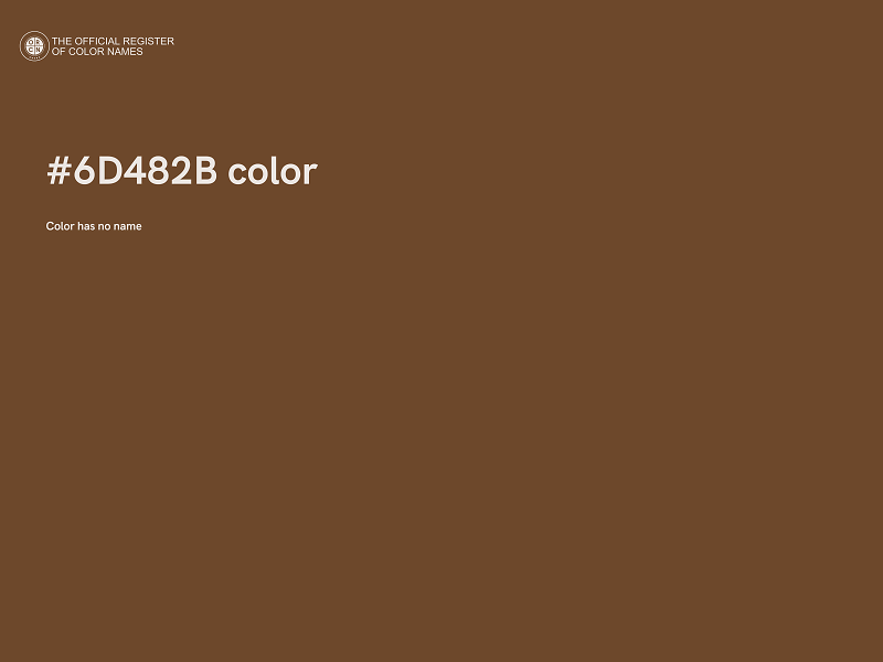 #6D482B color image