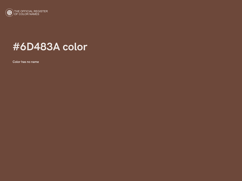 #6D483A color image