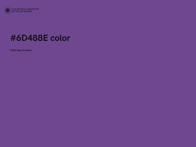 #6D488E color image