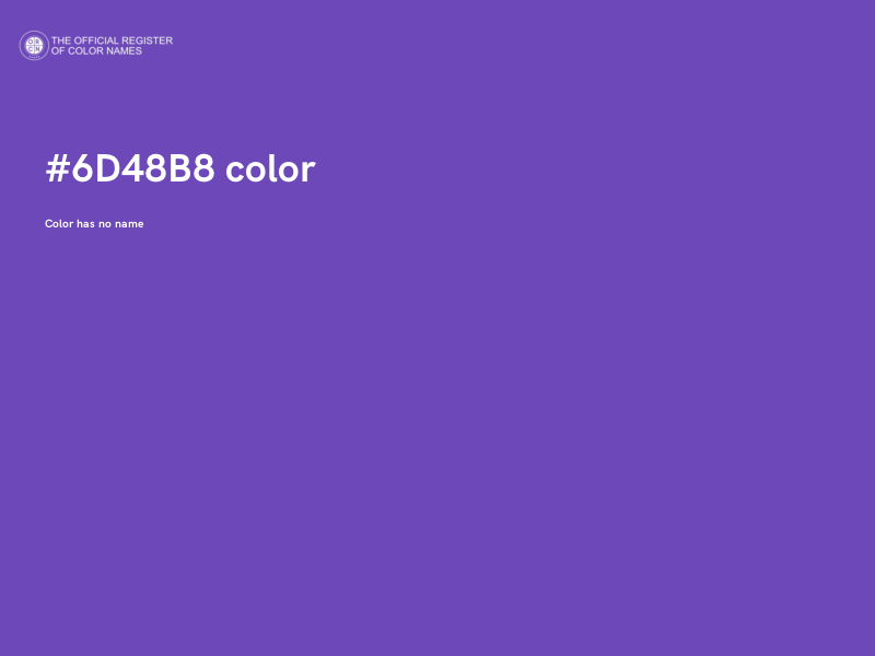 #6D48B8 color image