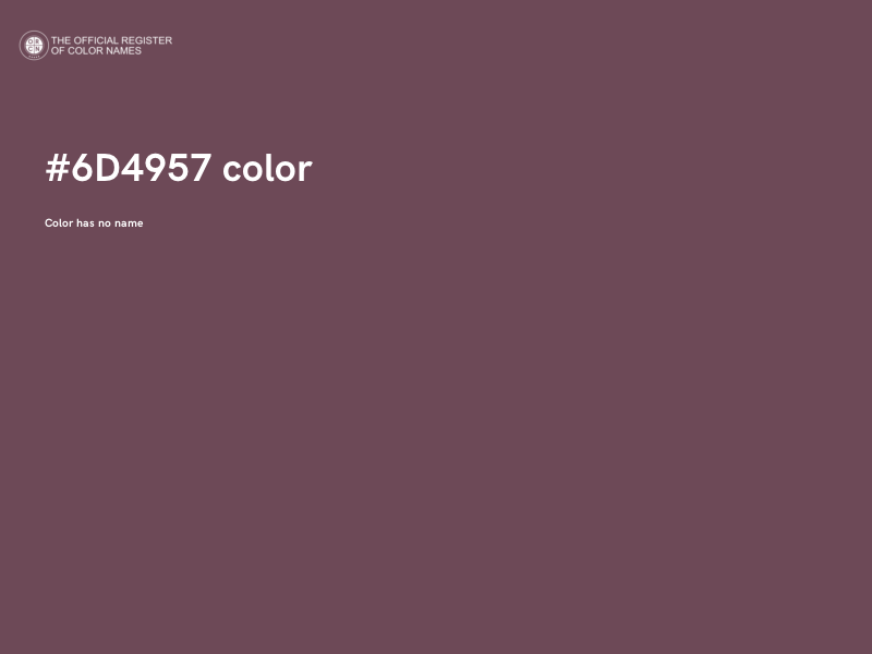 #6D4957 color image
