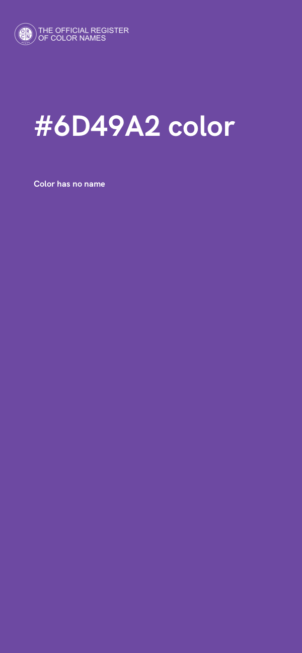 #6D49A2 color image