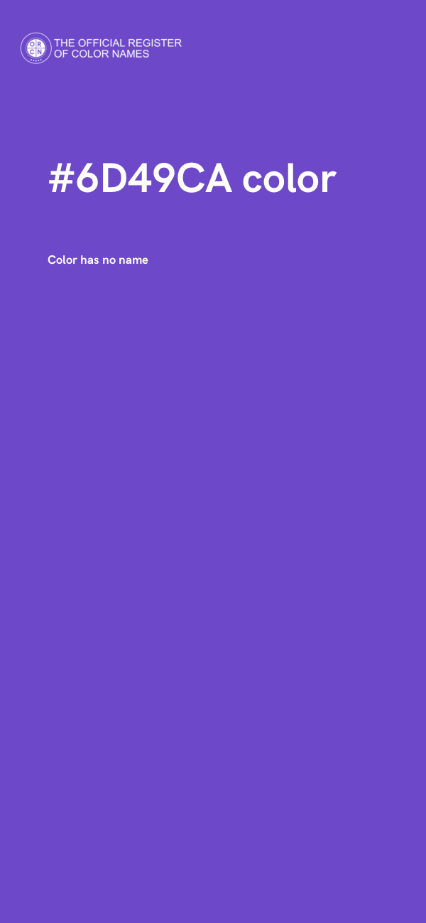 #6D49CA color image