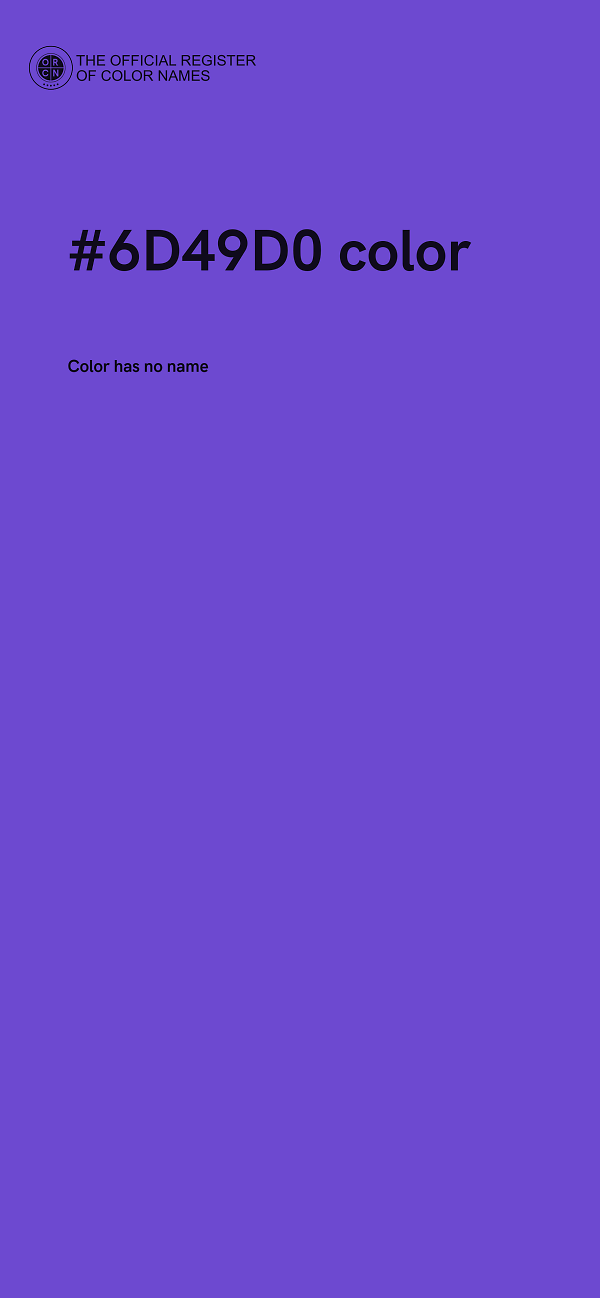 #6D49D0 color image